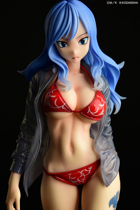 『FAIRY TAIL』ジュビア・ロクサー Gravure Style 赤ビキニ!! 濡れ透けワイシャツSP